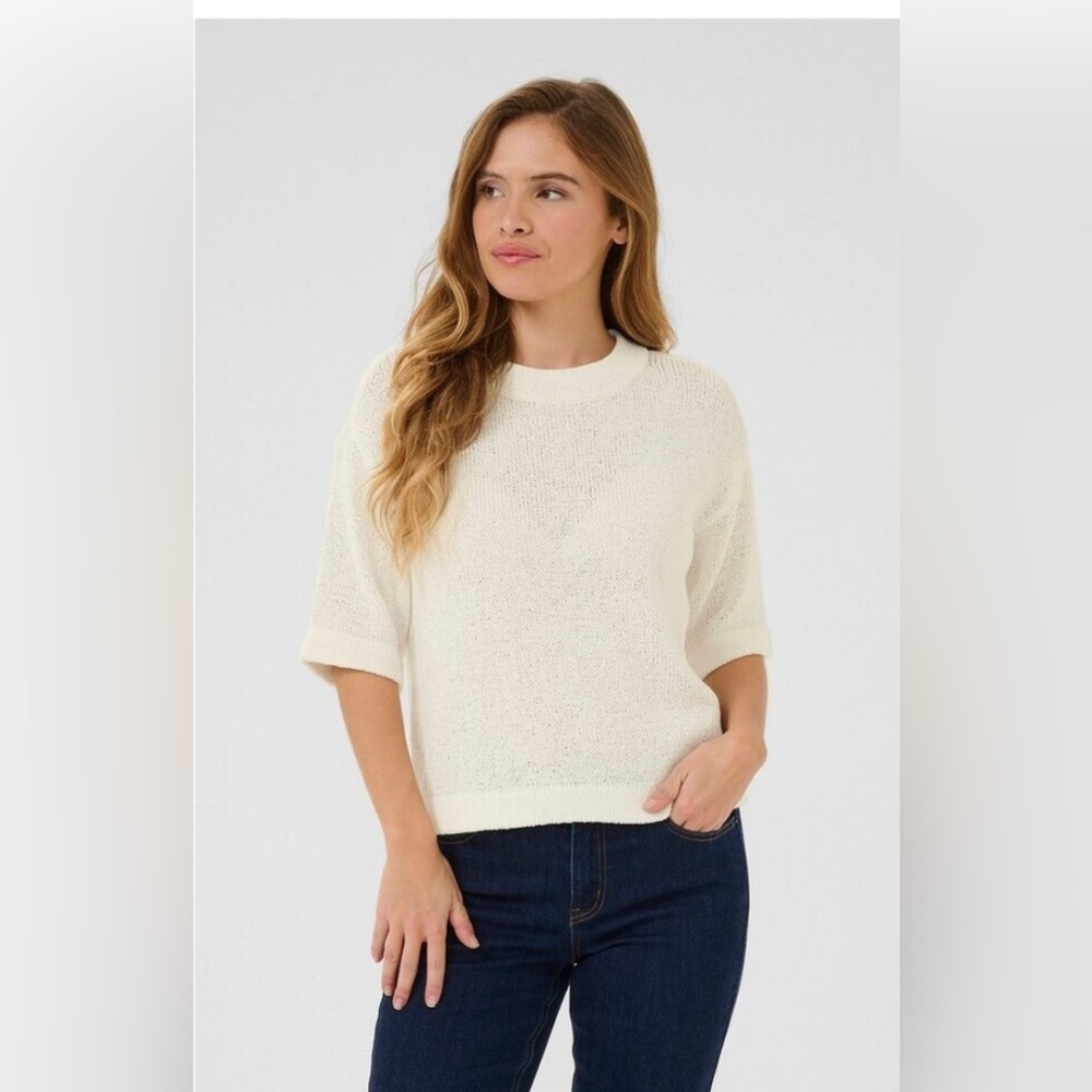 KAFFE KAsevita Pullover Sweater - Tan
